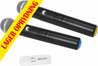 Omnitronic UWM-2HH USB Wireless Mic Set with two handheld microphones