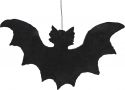 Udsmykning & Dekorationer, Halloween Dekoration, Flagermus-silhuet, 32x60cm