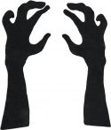 Udsmykning & Dekorationer, Halloween Dekoration, Silhuet af arme, 40 cm