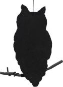 Udsmykning & Dekorationer, Halloween Dekoration, Silhuet af Ugle, 62 cm