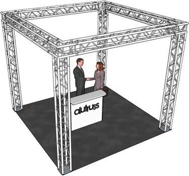 Alutruss Truss Set QUADLOCK 6082 square 4x4x3.5m (WxDxH)
