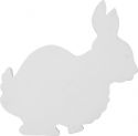 Udsmykning & Dekorationer, Europalms Silhouette Bunny, white, 56cm