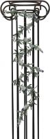 Udsmykning & Dekorationer, Europalms Flowering Garland, artificial, white, 180cm