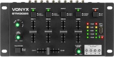 STM3025 7-kanals mikser USB/MP3/BT