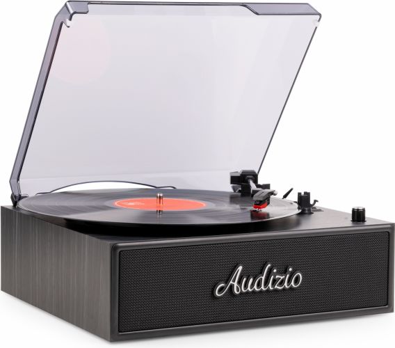 Reno Record Player Retro Black