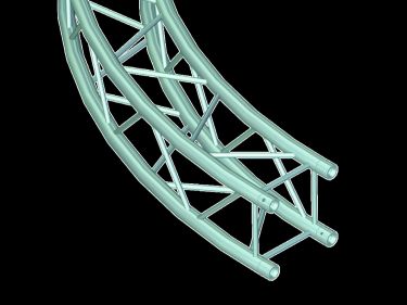 Alutruss QUADLOCK 6082 Element for Circle 6m in.45°
