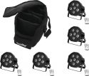 Flat PAR, Eurolite Set 5x LED SLS-603 + Soft Bag