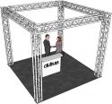 Complete Setup, Alutruss Truss Set QUADLOCK 6082 square 4x4x3.5m (WxDxH)
