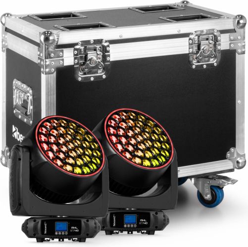 MHL3740 LED Wash Moving Head with Zoom 2pcs in Flightcase