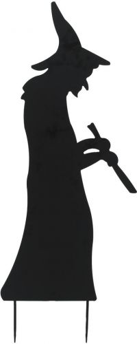 Halloween Dekoration, Silhuet af Metal Heks, 110 cm