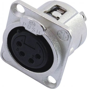NEUTRIK XLR Mounting Socket 4-pin NC4FDL-1