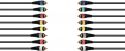 Multicable & Stage Box, Omnitronic Snake cable 8xRCA/8xRCA 15m