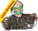 Udsmykning & Dekorationer, Halloween Dekoration, Animeret Figur med Lys- og Lydeffekter, Skeletuhyret fra Gravstedet, 45cm