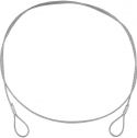 Diverse, Eurolite Steel Rope (SC) 900x3mm silver without quick link