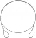 Diverse, Eurolite Steel (SC) Rope 900x4mm silver without quick link