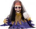 UV Lys, Halloween Dekoration, Animeret Figur Med Lys- og Lydeffekter, Spåkonen, 50cm