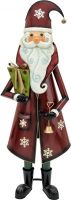 Julepynt, Europalms Santa Claus, Metal, 150cm, red