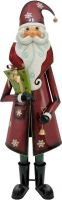 Julepynt, Europalms Santa Claus, Metal, 195cm, red