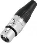 Connectors, HICON XLR plug 3-pin HI-X3CF-V