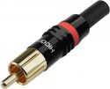 Connectors, HICON RCA Plug HI-CM03-RED