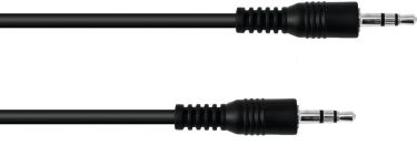 Omnitronic Jack Cable 3.5 stereo 1.5m bk