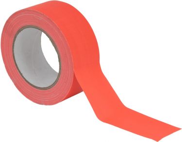 Eurolite Gaffa Tape 50mm x 25m, neon orange, uv active