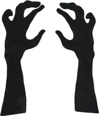 Halloween Dekoration, Silhuet af arme, 40 cm