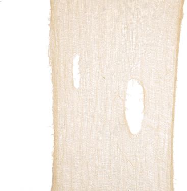 Halloween Dekoration, Stof, groft net, beige, 75x300 cm