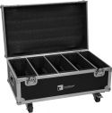 Roadinger Flightcase 4x LED CLS-18 QCL RGB/WW with wheels