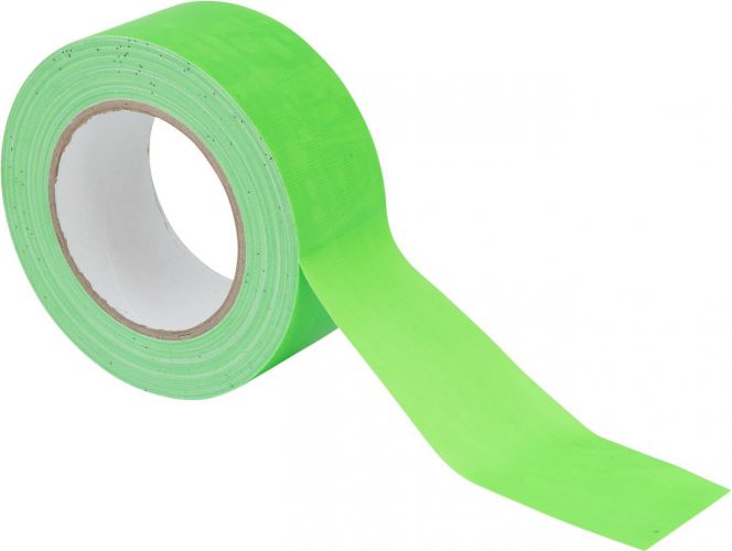 Eurolite Gaffa Tape 50mm x 25m, neon green, uv active