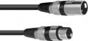 Cables & Plugs, Omnitronic XLR Cable 3-pin 1.5m bk