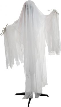Halloween Dekoration, Animeret Figur Med Lys- og Lydeffekter, Spøgelset Kari, 170cm