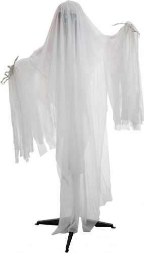 Halloween Dekoration, Animeret Figur Med Lys- og Lydeffekter, Spøgelset Kari, 170cm