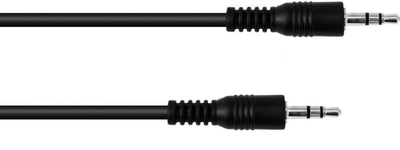 Omnitronic Jack Cable 3.5 stereo 1.5m bk