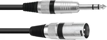 Omnitronic Adapter Cable XLR(M)/Jack stereo 0.9m bk