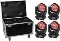 Eurolite Set 4x LED TMH-X4 + Case with wheels