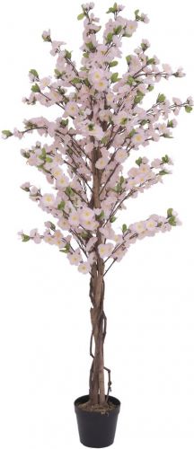 Europalms Cherry tree with 3 trunks, artificial plant, pink, 150 cm