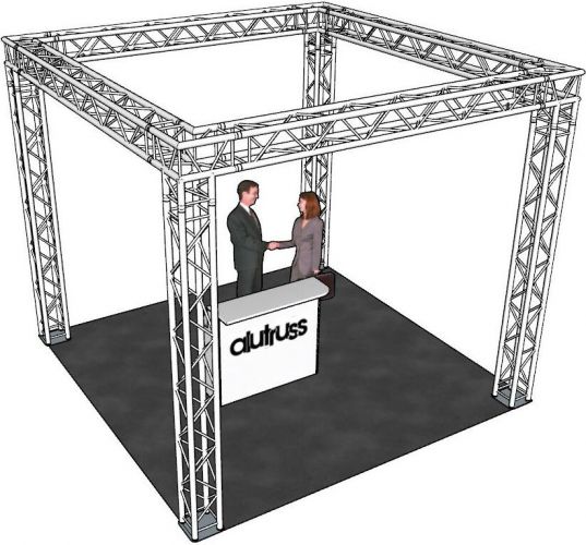 Alutruss Truss Set QUADLOCK 6082 square 4x4x3.5m (WxDxH)