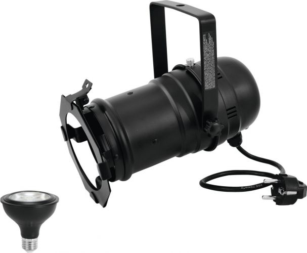 Eurolite Set PAR-30 Spot bk + PAR-30 230V COB 12W E-27 LED 1800-3000K dim2warm