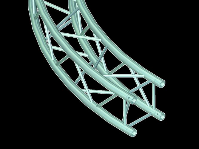 Alutruss QUADLOCK 6082 Element for Circle 6m in.45°