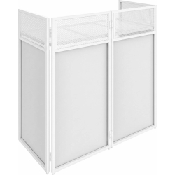 DB4W Foldable DJ-Booth System Pro White TILBUD NU