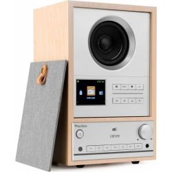 Canzo WIFI Internet Radio med DAB+/FM i stilfuldt design og med god lyd, Lys træ
