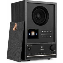 Canzo WIFI Internet Radio med DAB+/FM i stilfuldt design og med god lyd, Mørk gr