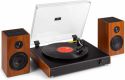 Hi-Fi & Surround, Pladespiller / RP337W Vintage / 2 eksterne højttalere / Rigtig god stereolyd / Bluetooth / Mørk træ