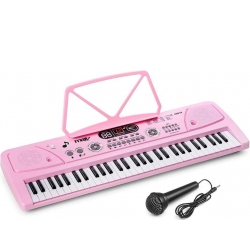 KD61 61-Tangenters Elektronisk Keyboard – Pink med Batteri TILBUD NU