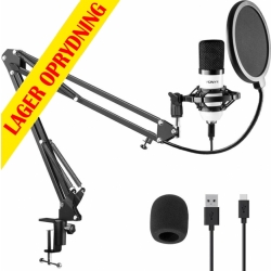 USB Studio Mikrofon sæt - Hvid TILBUD NU
