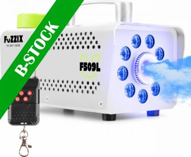 F509LW Party Smoke Machine 9 LEDs RGB White Edition "B STOCK"