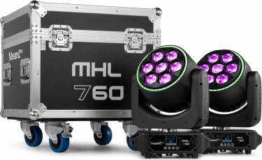 MHL760 LED Bee Eye Moving Head with Zoom 2pcs in Flightcase