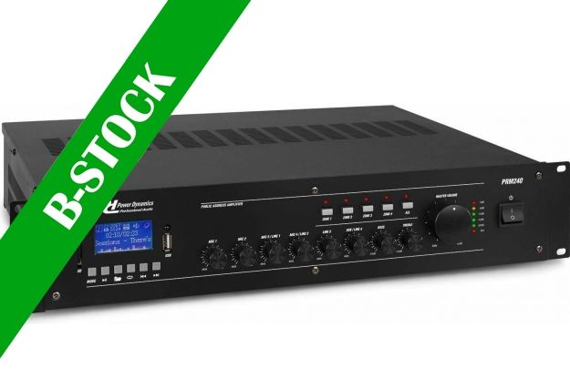 PRM240 100V 5-CH Mixer-Amplifier 4-Zone 240W "B-STOCK"