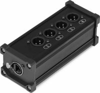 CX185 RJ45 to 4x XLR3M Splitter Box